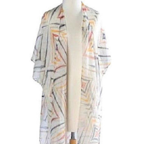 Mark & Hall Jackets & Blazers - New Tassel Hem Kimono One Size Wrap, Swim Cover Up